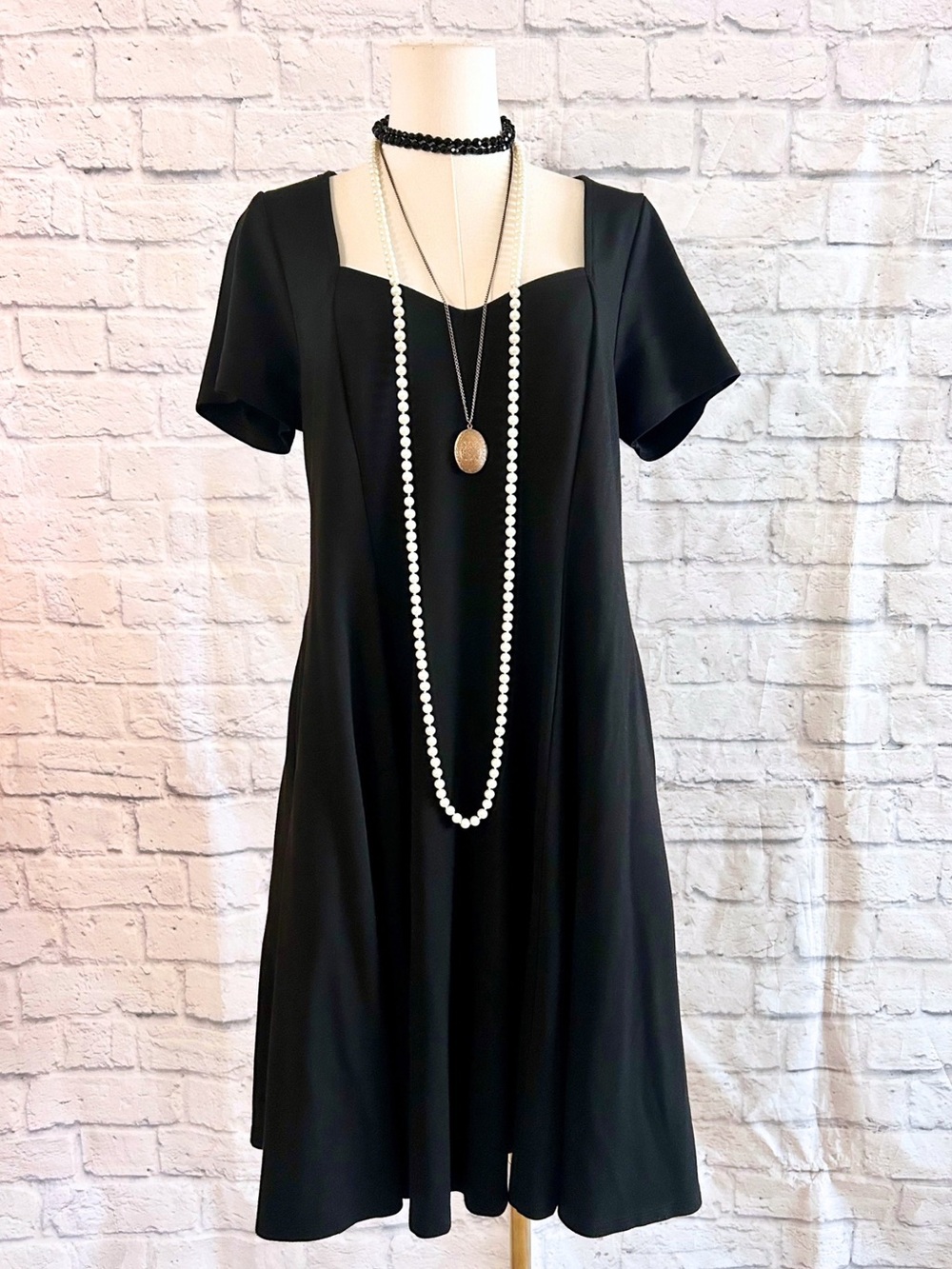 torrid Black Dress Sweatheart Nexkline Swing Skirt Retro Pinup Goth Grunge Twee